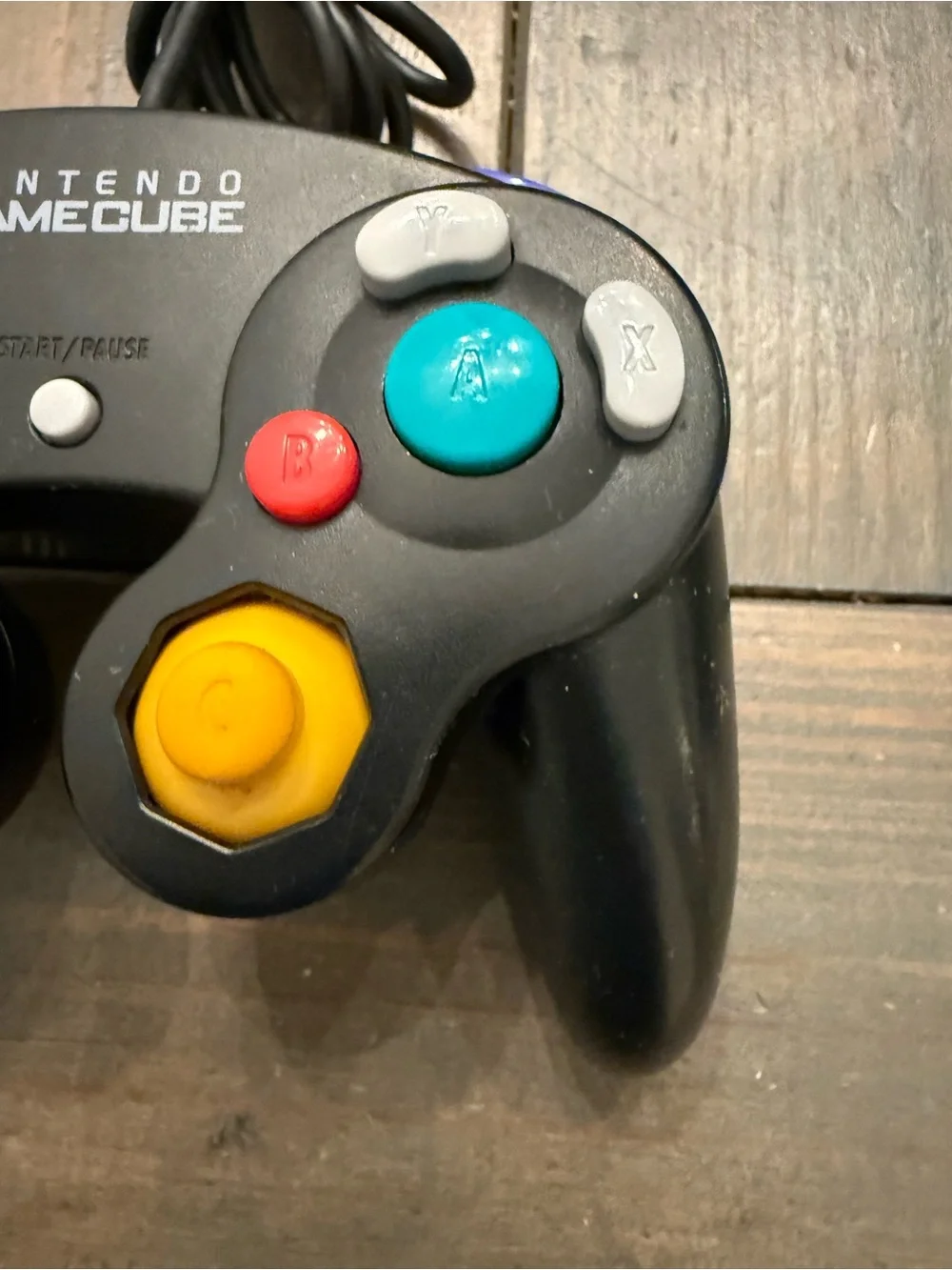 Official Nintendo GameGube Black Wired Controller OEM Gamepad DOL-003 - Tested